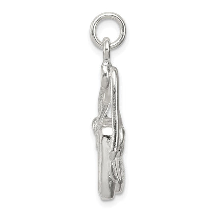 Sterlingsilber Ballett Slippers Charm