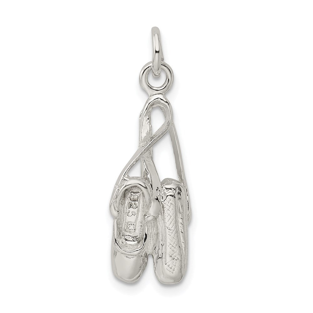 Sterlingsilber Ballett Slippers Charm