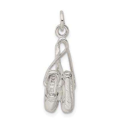 Sterlingsilber Ballett Slippers Charm