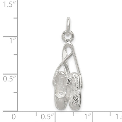 Sterlingsilber Ballett Slippers Charm