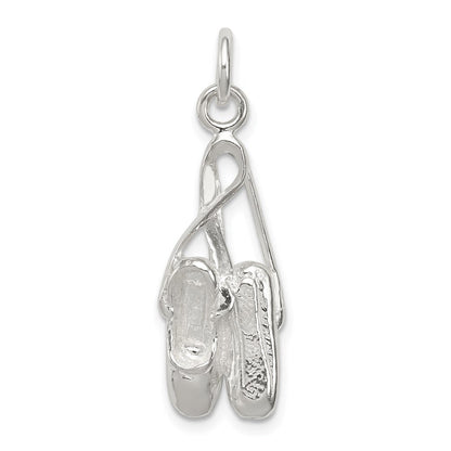 Sterlingsilber Ballett Slippers Charm