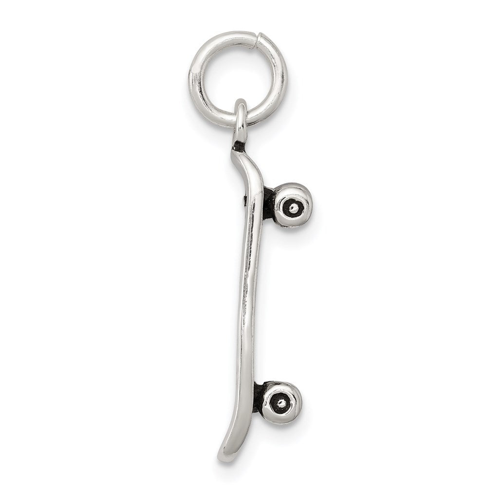 Sterlingsilber Antikisiert Skateboard Charm