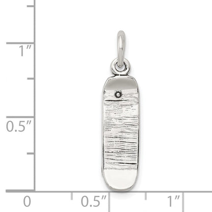 Sterlingsilber Antikisiert Skateboard Charm