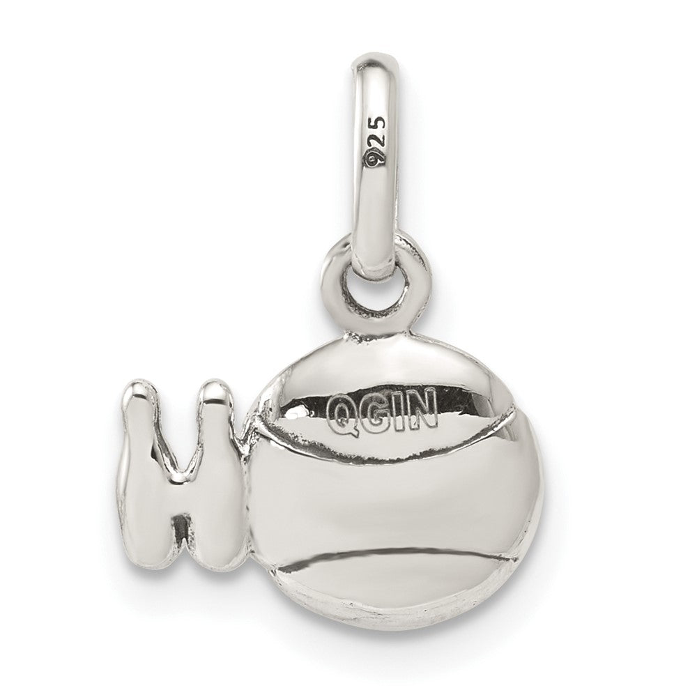 Sterlingsilber Antikisiert Bowling Kugel und Pins Charm