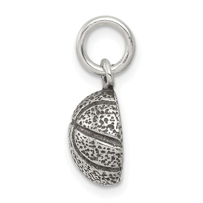 Sterlingsilber Antikisiert Basketball Charm