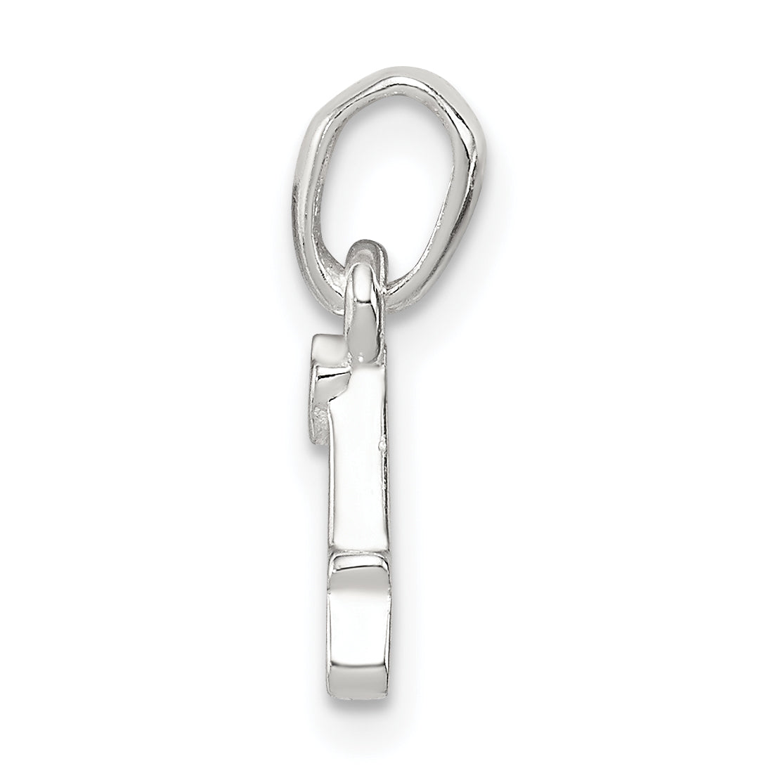 Sterlingsilber Buchstabe A mit Emaille Anhänger