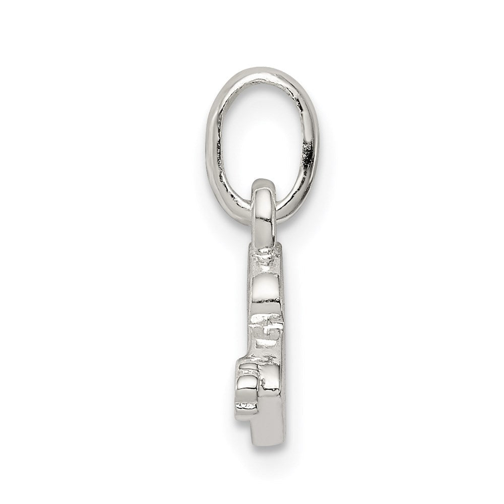 Sterlingsilber Buchstabe B mit Emaille Anhänger
