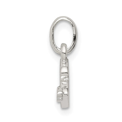 Sterlingsilber Buchstabe B mit Emaille Anhänger