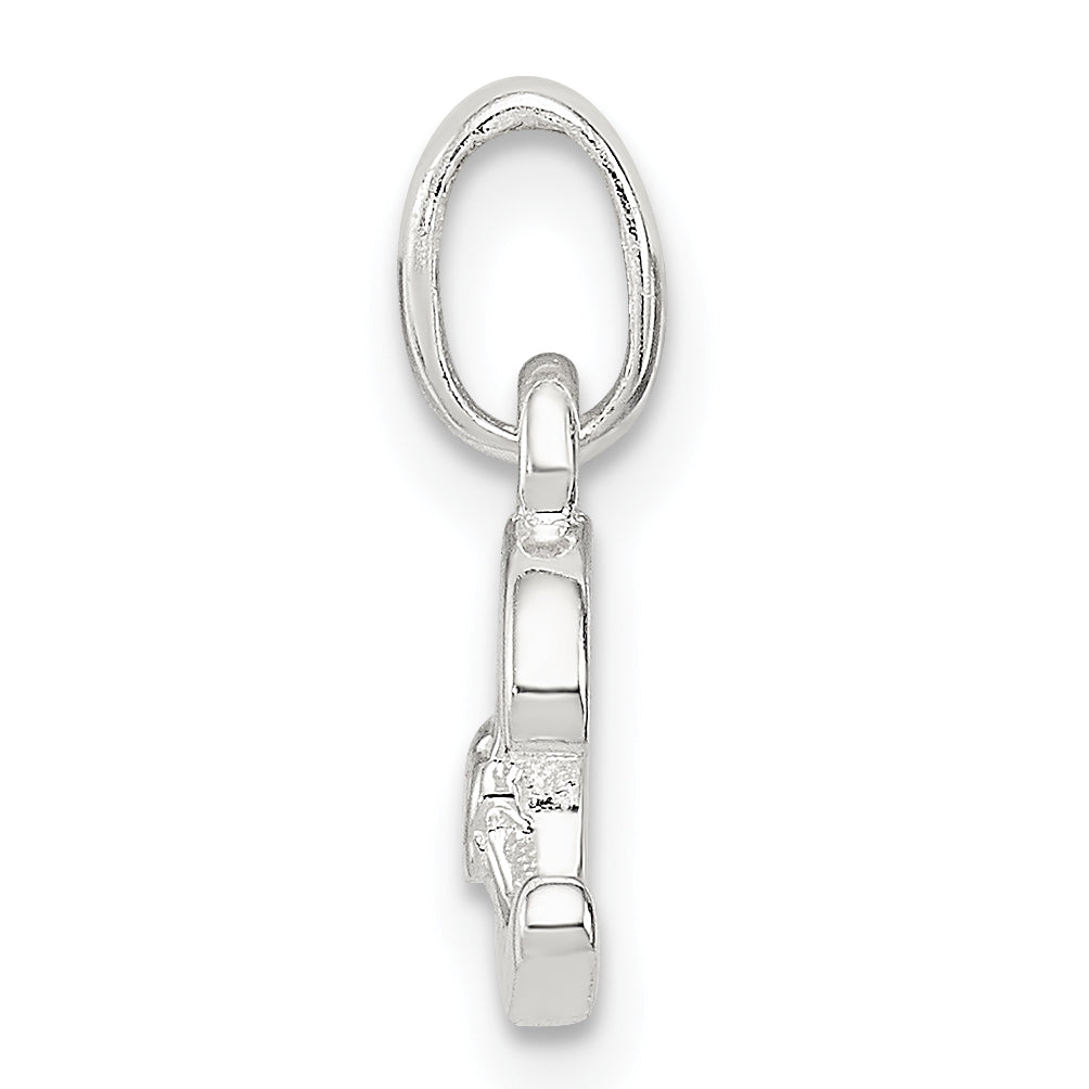 Sterlingsilber Buchstabe C mit Emaille Anhänger