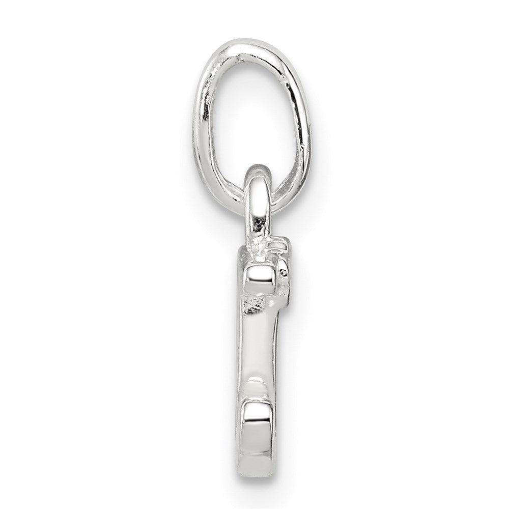 Sterlingsilber Buchstabe D mit Emaille Anhänger