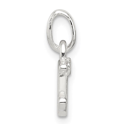 Sterlingsilber Buchstabe D mit Emaille Anhänger