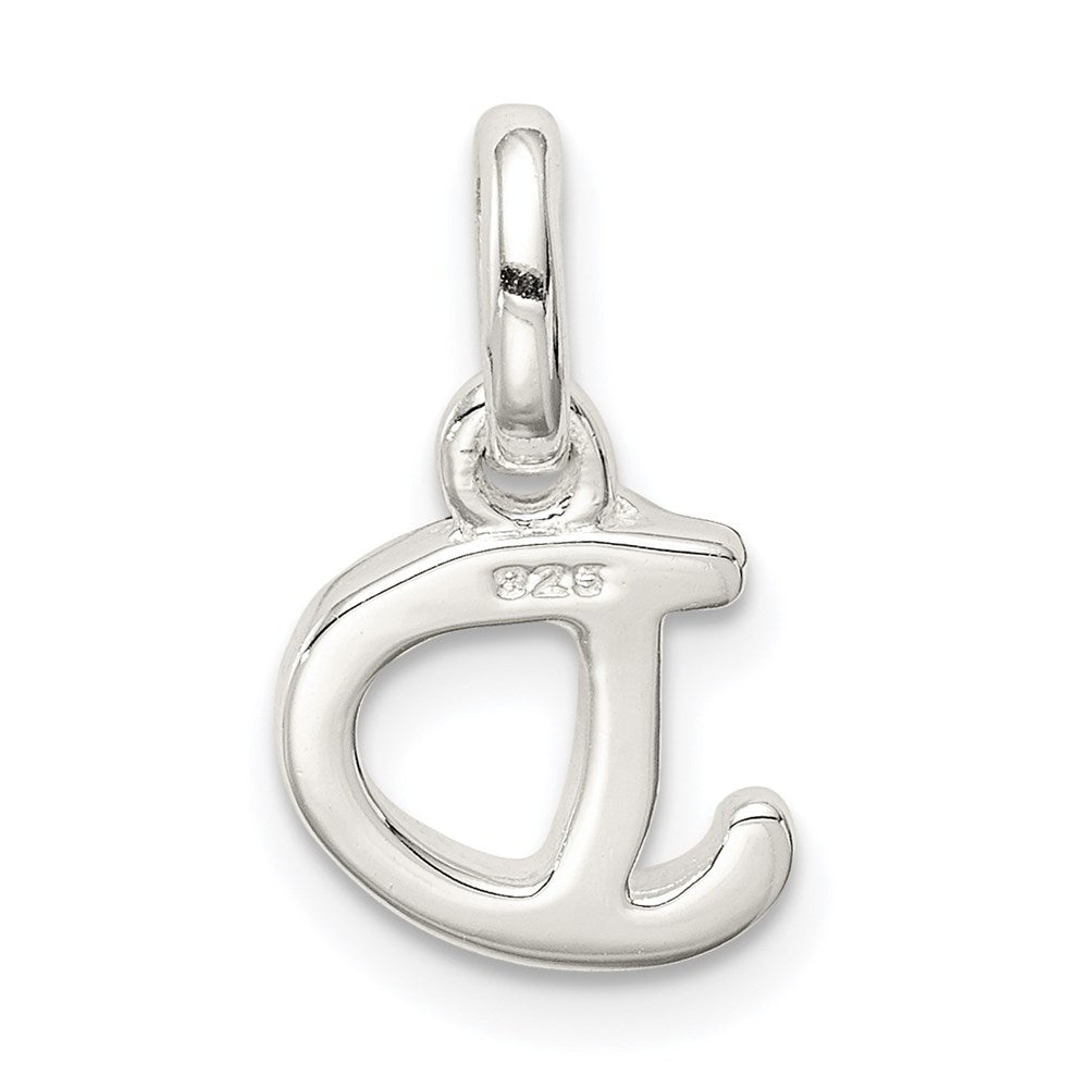 Sterlingsilber Buchstabe D mit Emaille Anhänger