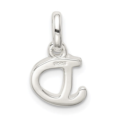 Sterlingsilber Buchstabe D mit Emaille Anhänger
