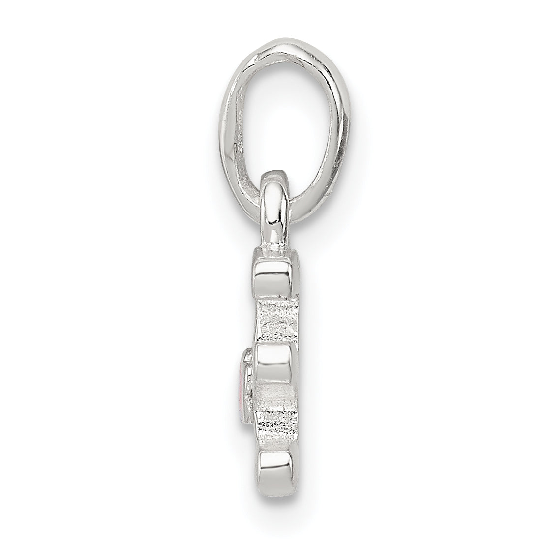 Sterlingsilber Buchstabe E mit Emaille Anhänger