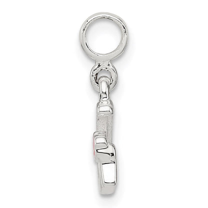 Sterlingsilber Buchstabe G mit Emaille Anhänger
