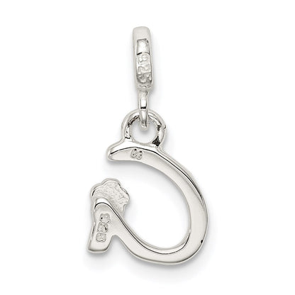 Sterlingsilber Buchstabe G mit Emaille Anhänger