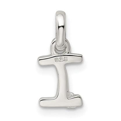 Sterlingsilber Buchstabe I mit Emaille Anhänger