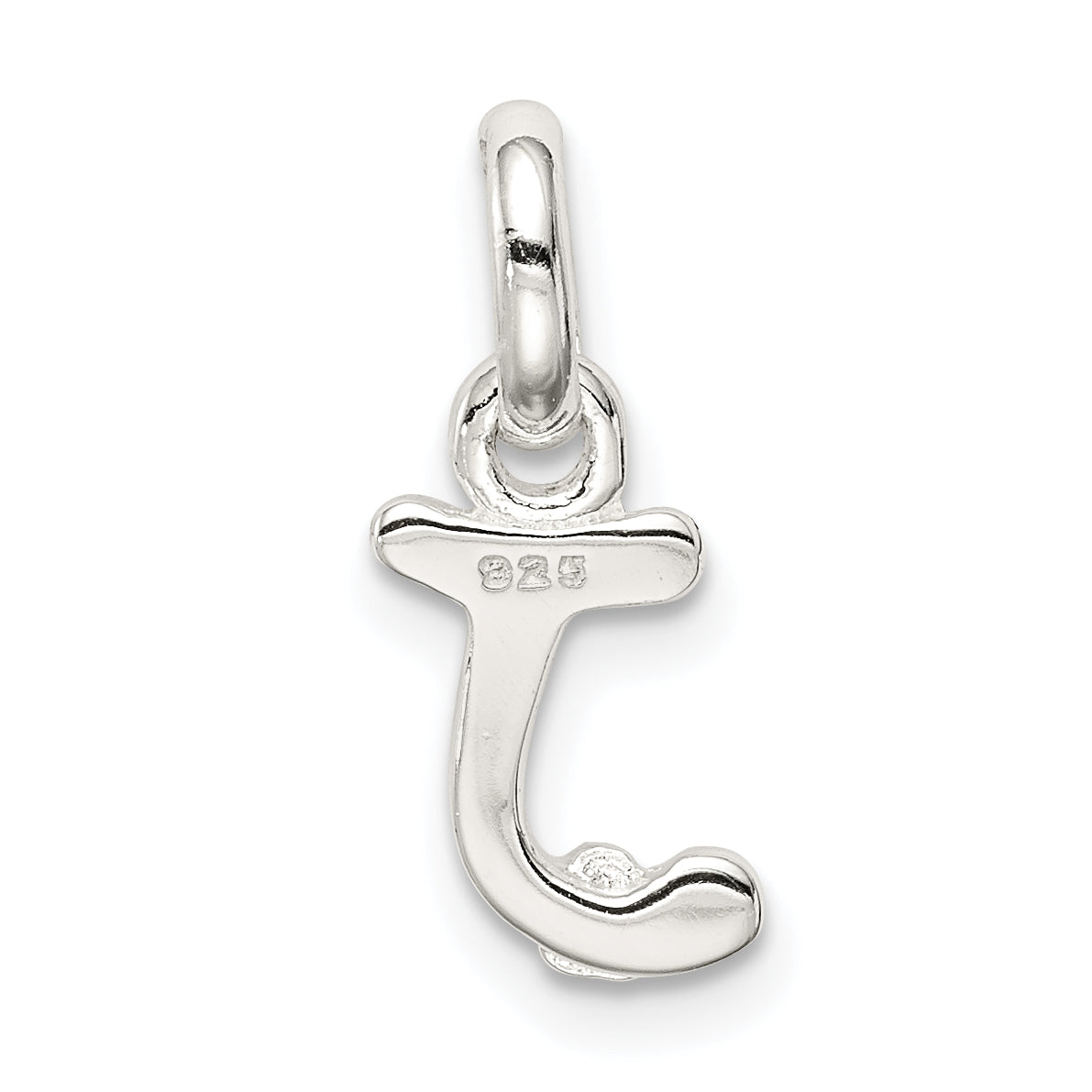 Sterlingsilber Buchstabe J mit Emaille Anhänger
