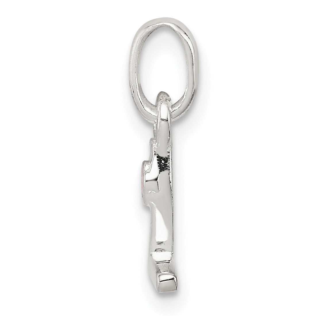 Sterlingsilber Buchstabe L mit Emaille Anhänger
