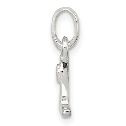 Sterlingsilber Buchstabe L mit Emaille Anhänger