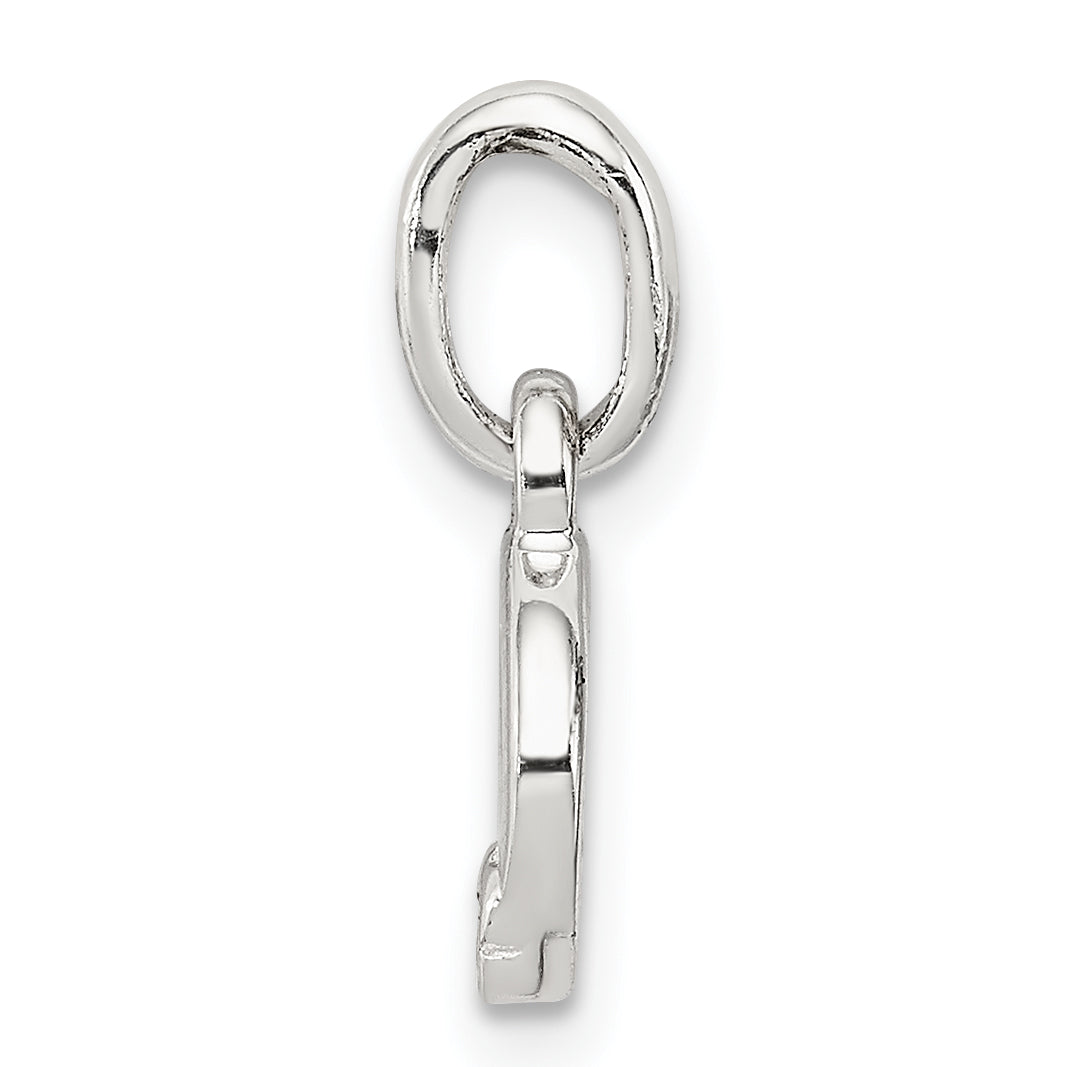 Sterlingsilber Buchstabe O mit Emaille Anhänger