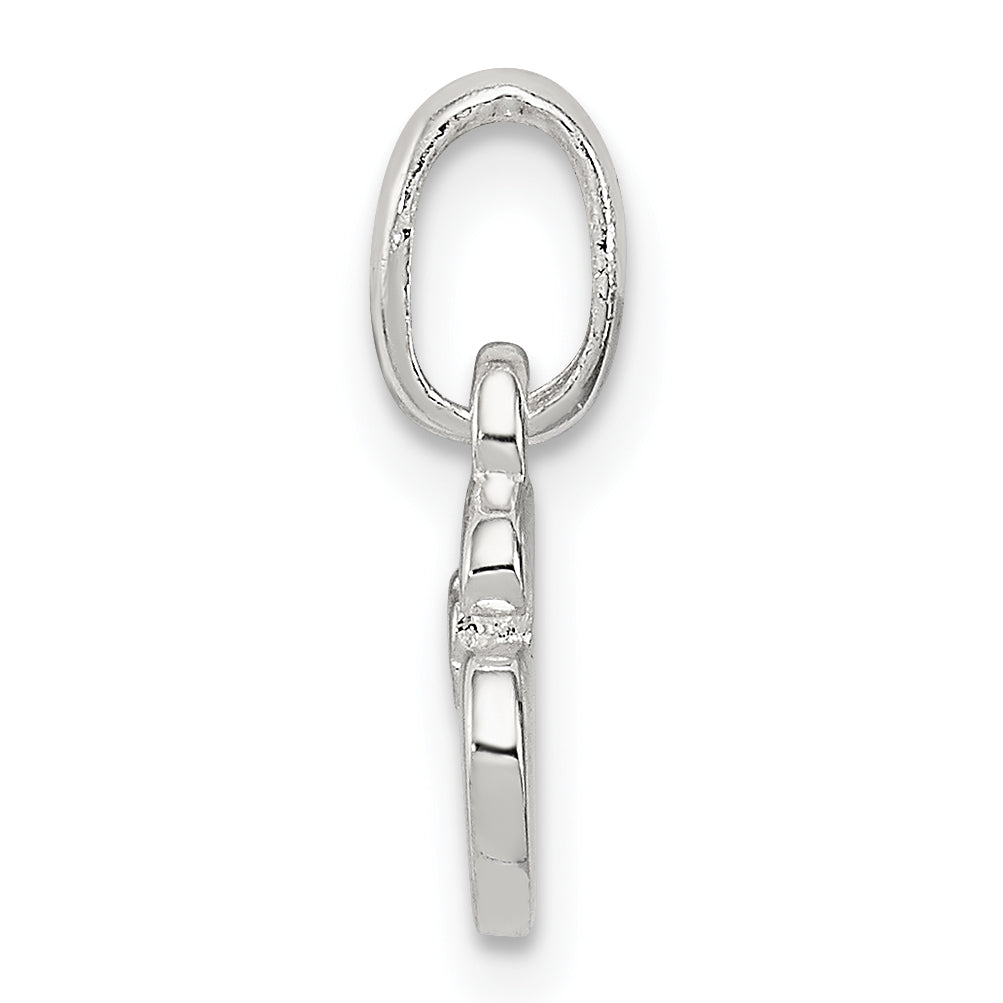 Sterlingsilber Buchstabe S mit Emaille Anhänger
