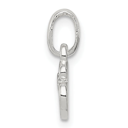 Sterlingsilber Buchstabe S mit Emaille Anhänger