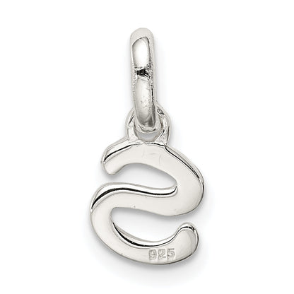 Sterlingsilber Buchstabe S mit Emaille Anhänger