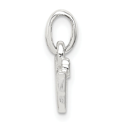 Sterlingsilber Buchstabe V mit Emaille Anhänger