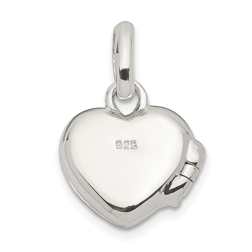 Sterlingsilber Blau Emaille Schmetterling Herz Medaillon