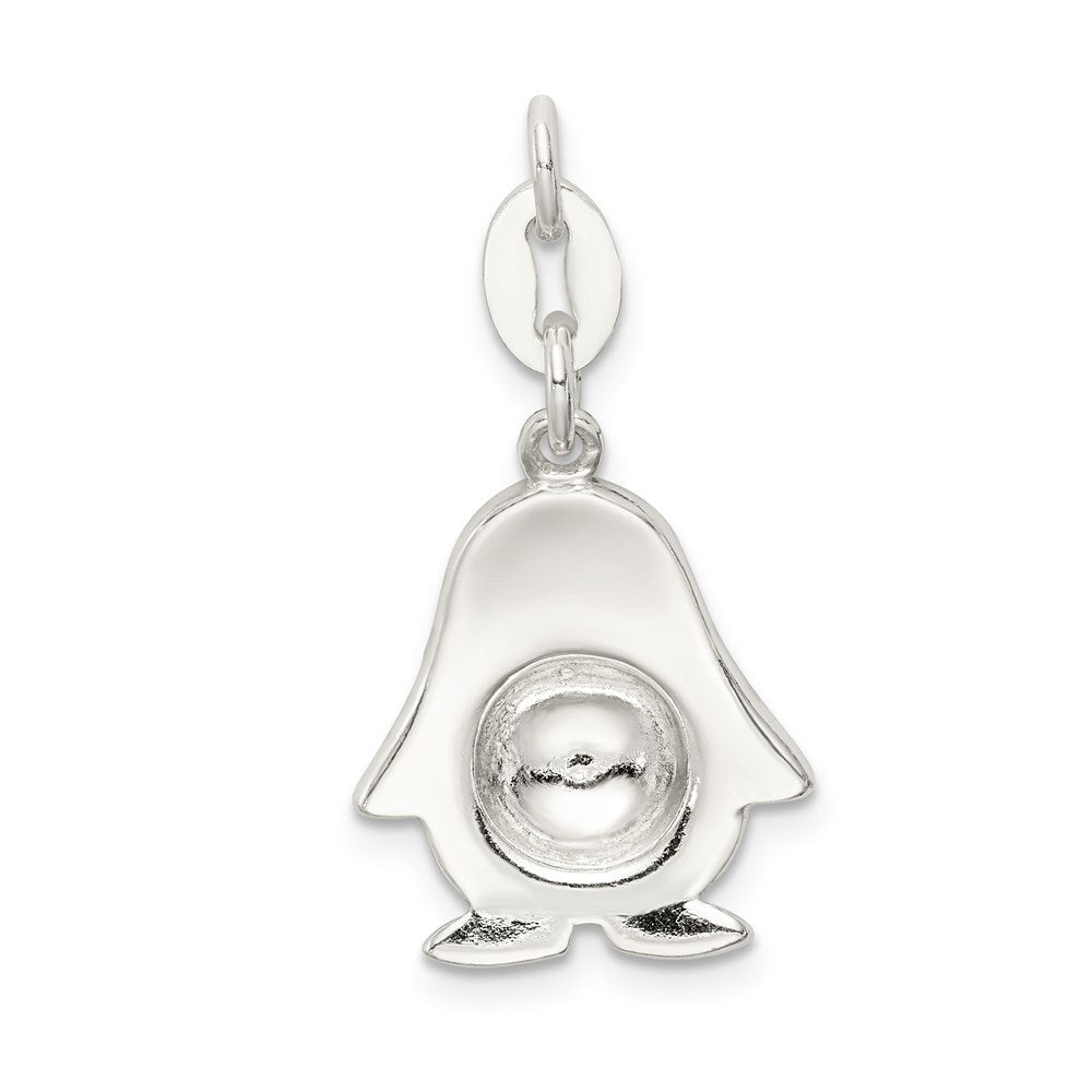 Sterlingsilber Emaille Pinguin Anhänger