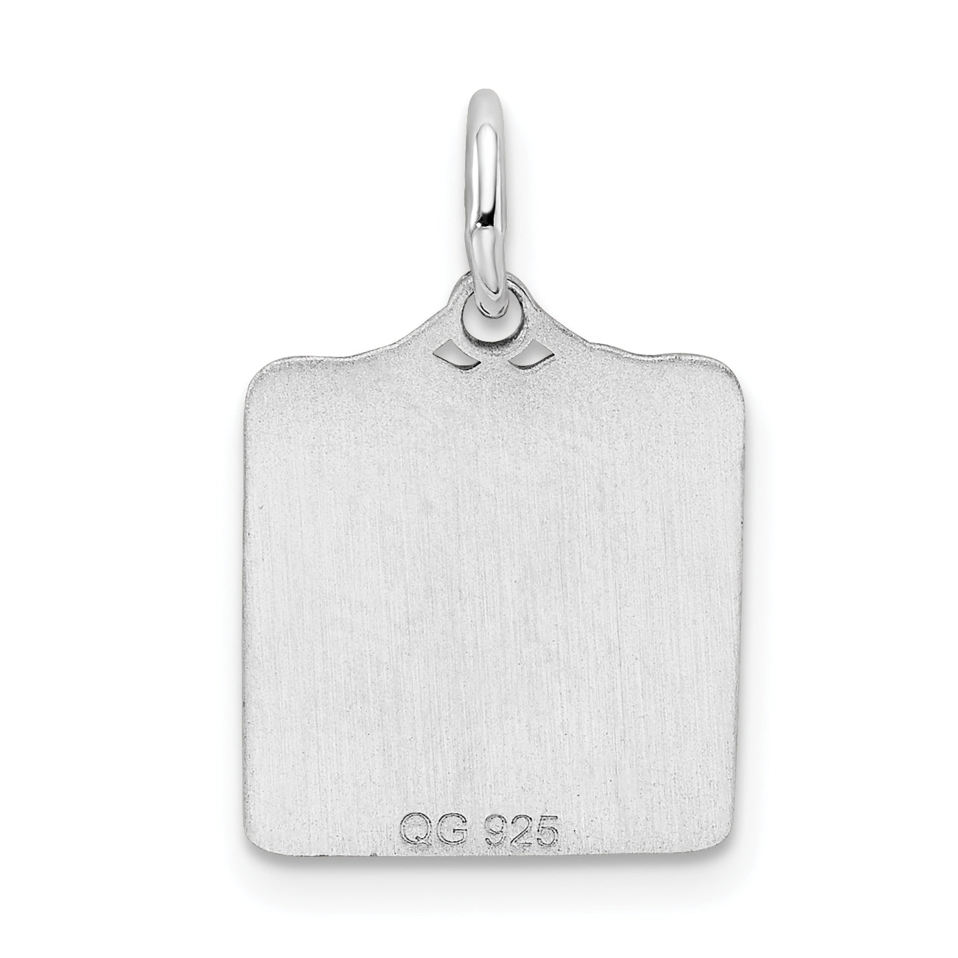 Sterlingsilber Rhodiniert Blau Birth Certificate Poliert Charm