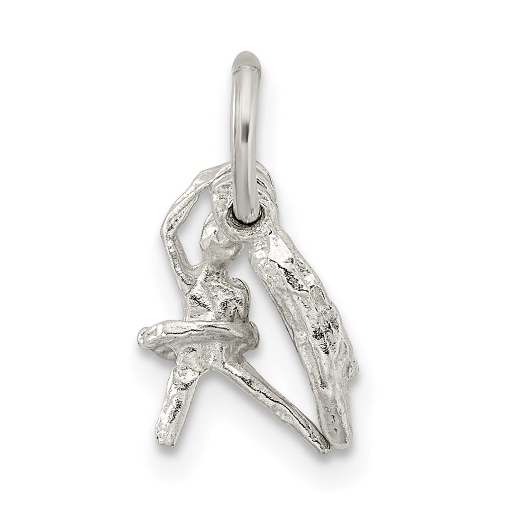 Sterlingsilber Ballerina mit Schuh Charm