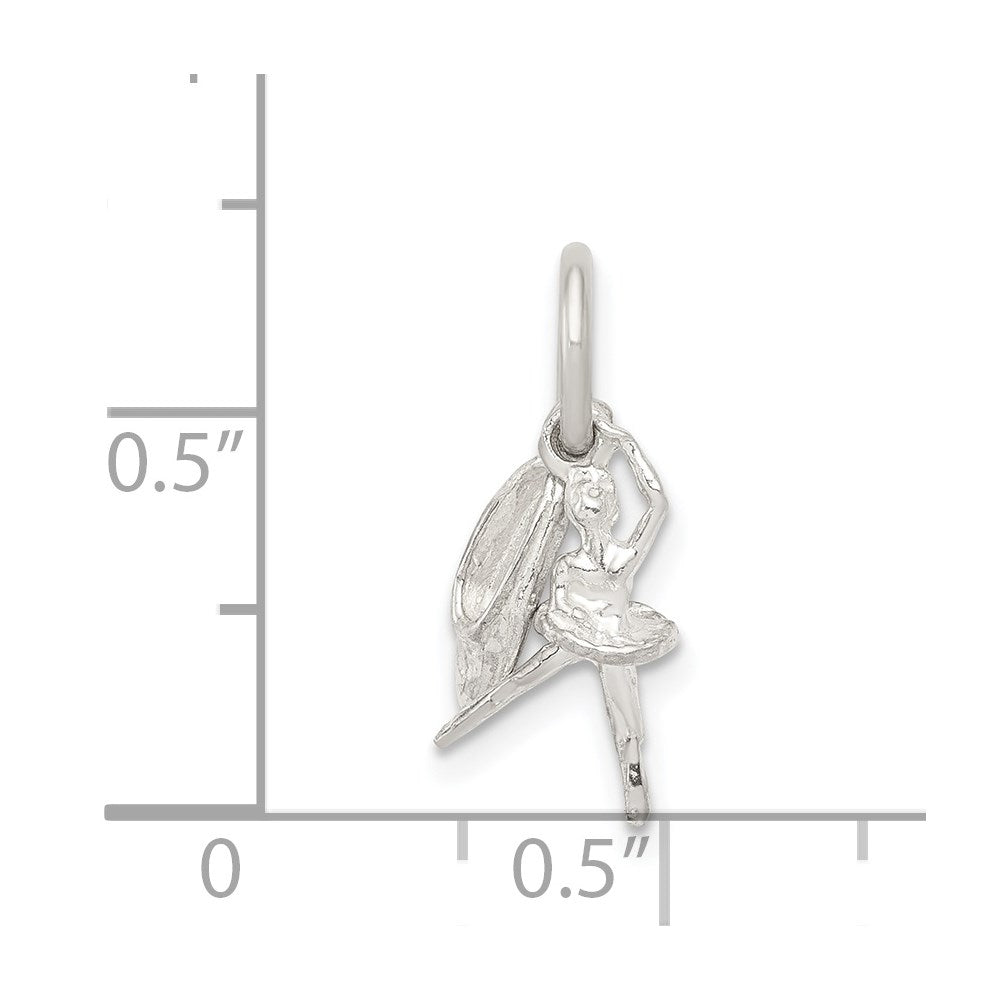 Sterlingsilber Ballerina mit Schuh Charm