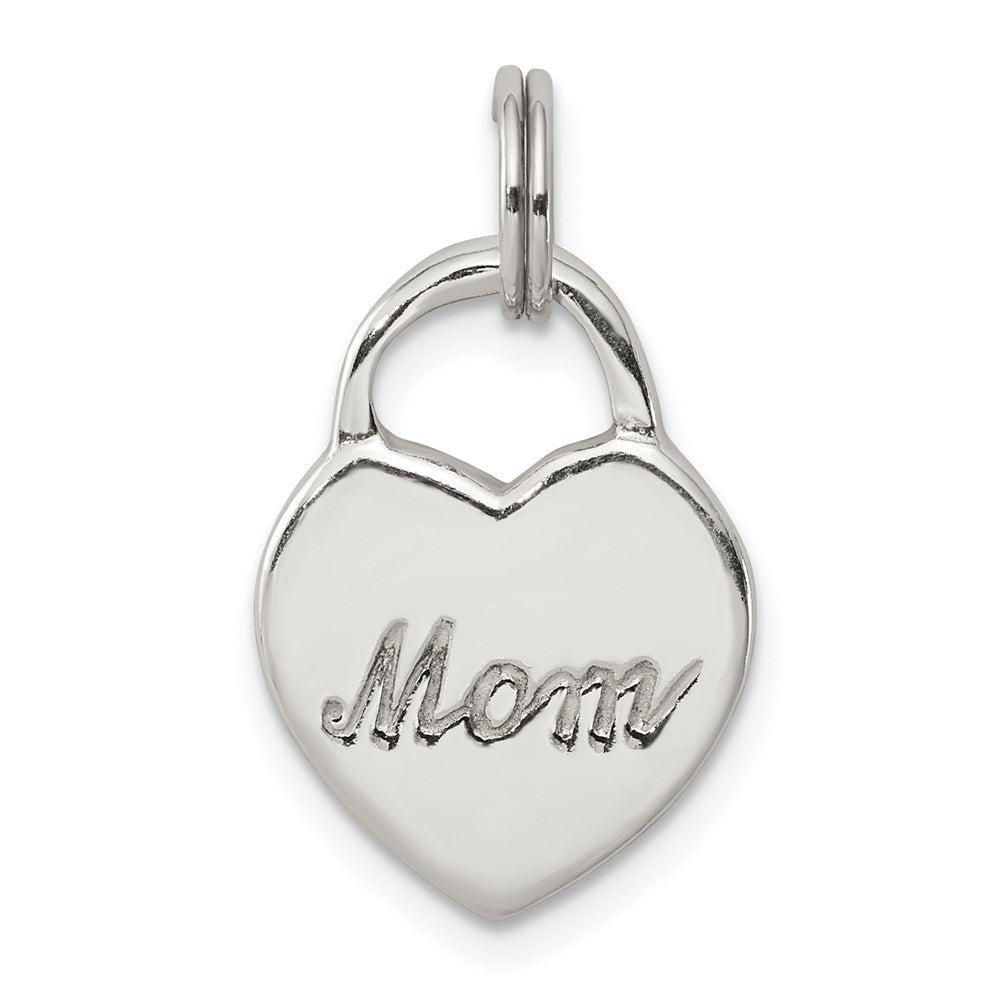 Sterlingsilber Poliert Mama Herz Charm