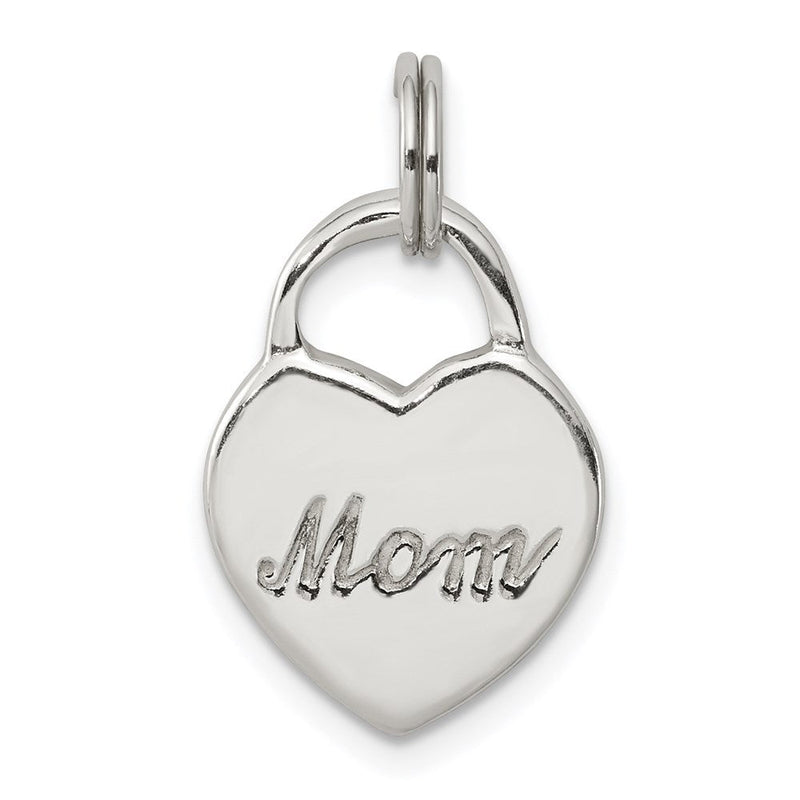 Sterlingsilber Poliert Mama Herz Charm