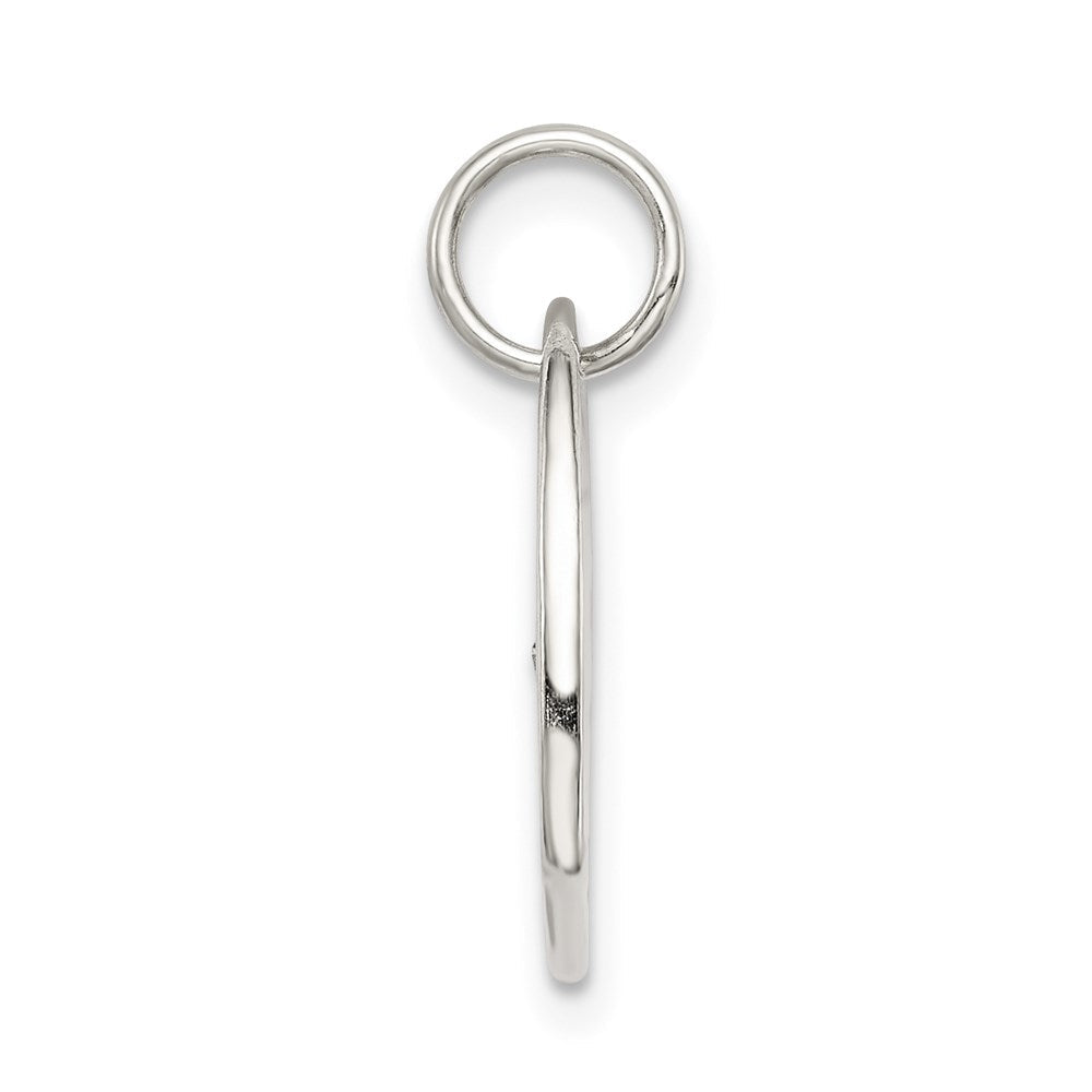 Sterlingsilber Poliert Liebe Zirkonia Herz Charm