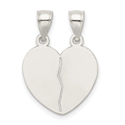 Sterlingsilber Poliert Mini I Liebe You Break Apart Herz Anhänger
