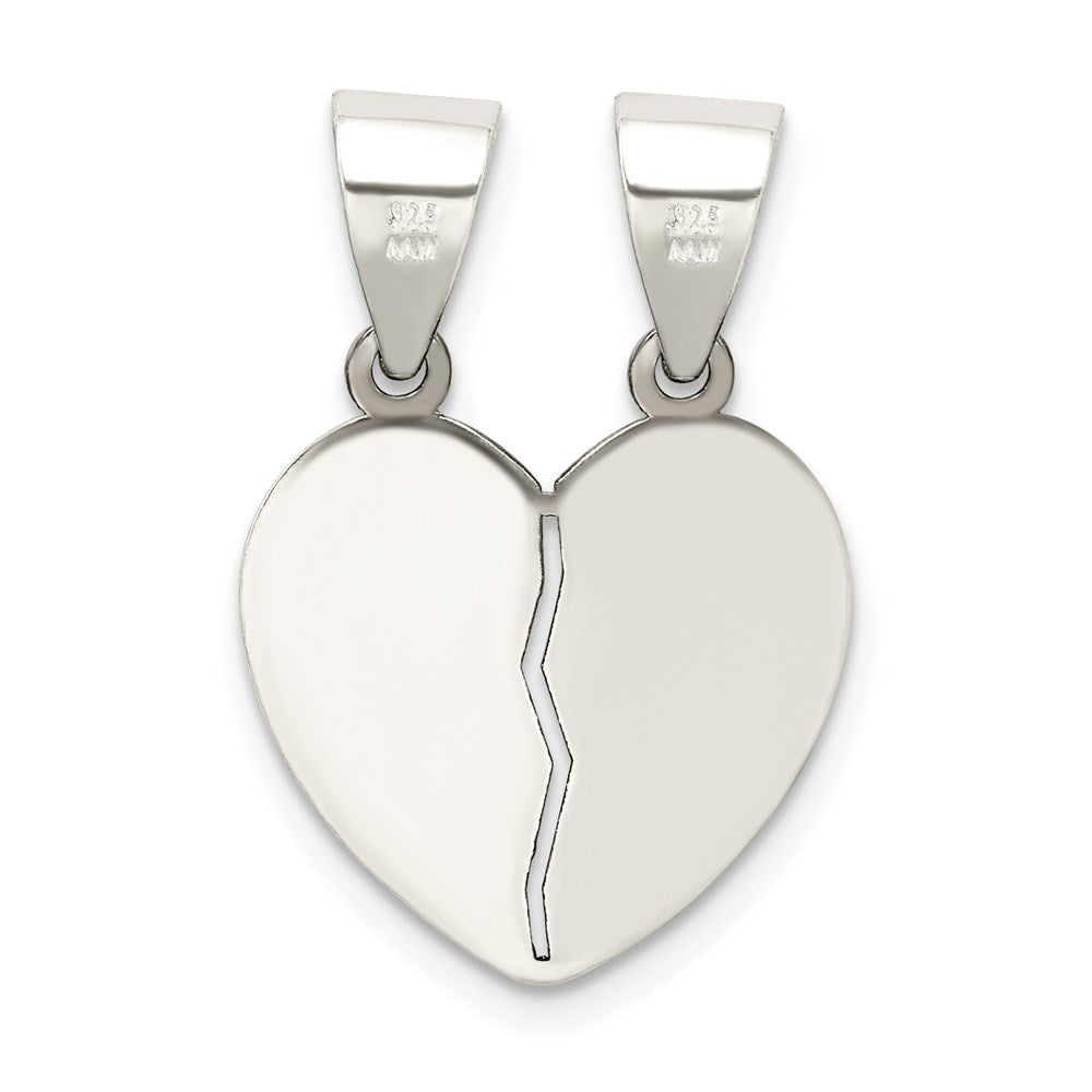 Sterlingsilber Antikisiert Mini I Liebe You Break Apart Herz Anhänger