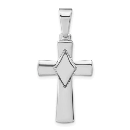 Sterlingsilber Poliert Kreuz Anhänger