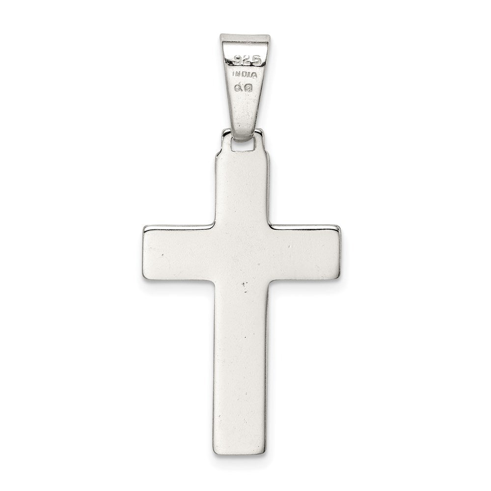 Sterlingsilber Poliert Kreuz Anhänger
