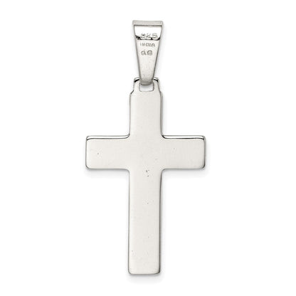 Sterlingsilber Poliert Kreuz Anhänger