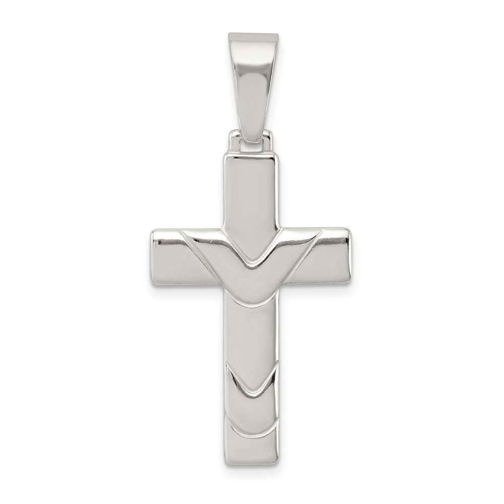 Sterlingsilber Poliert Kreuz Anhänger