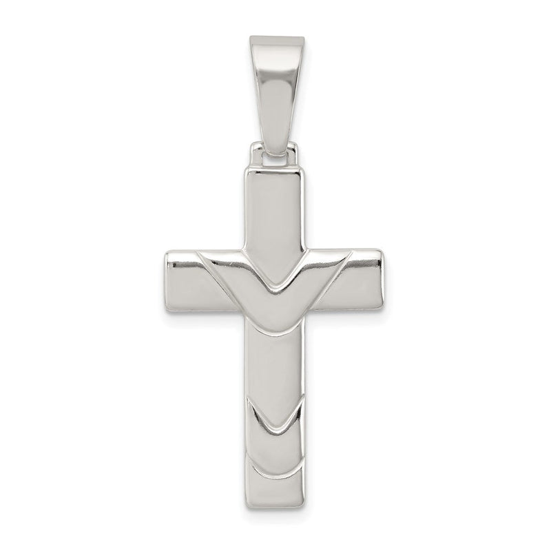 Sterlingsilber Poliert Kreuz Anhänger