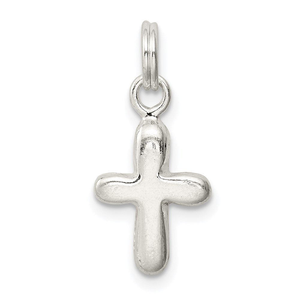 Sterlingsilber Poliert Kreuz Charm