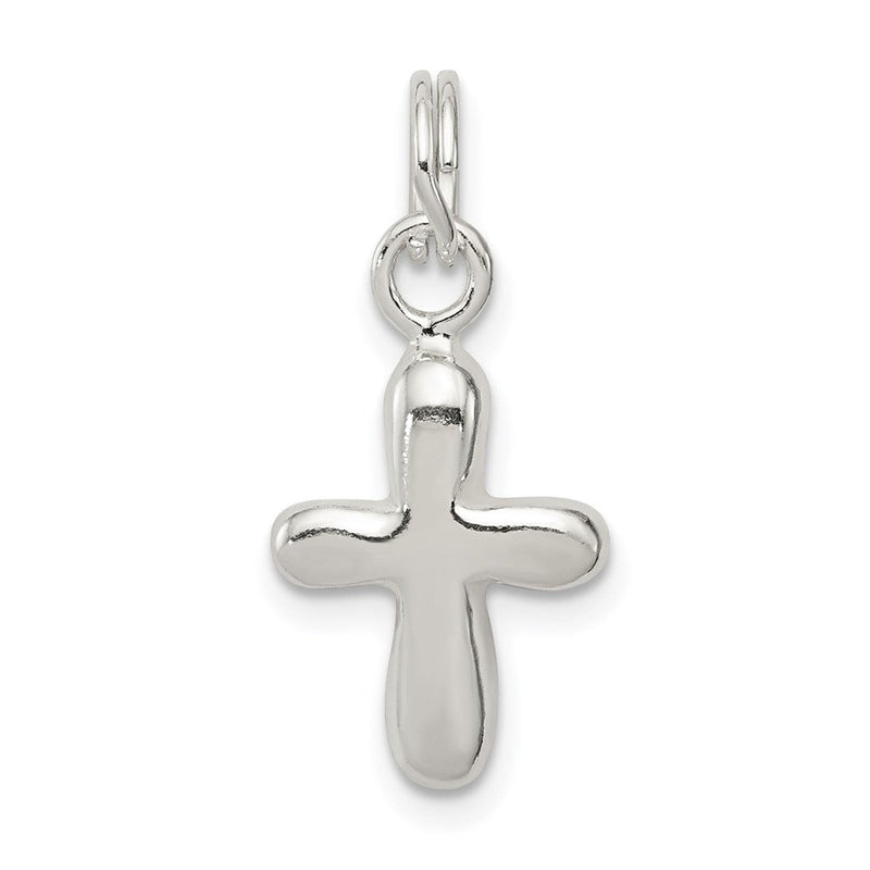Sterlingsilber Poliert Kreuz Charm