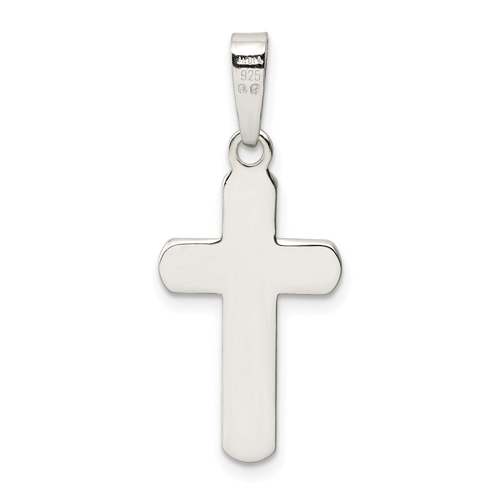 Sterlingsilber Poliert Kreuz Anhänger