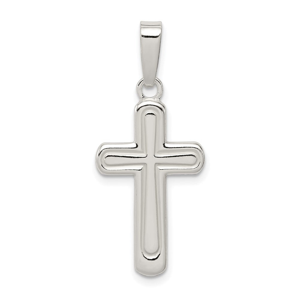 Sterlingsilber Poliert Kreuz Anhänger