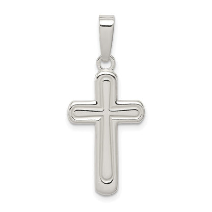 Sterlingsilber Poliert Kreuz Anhänger