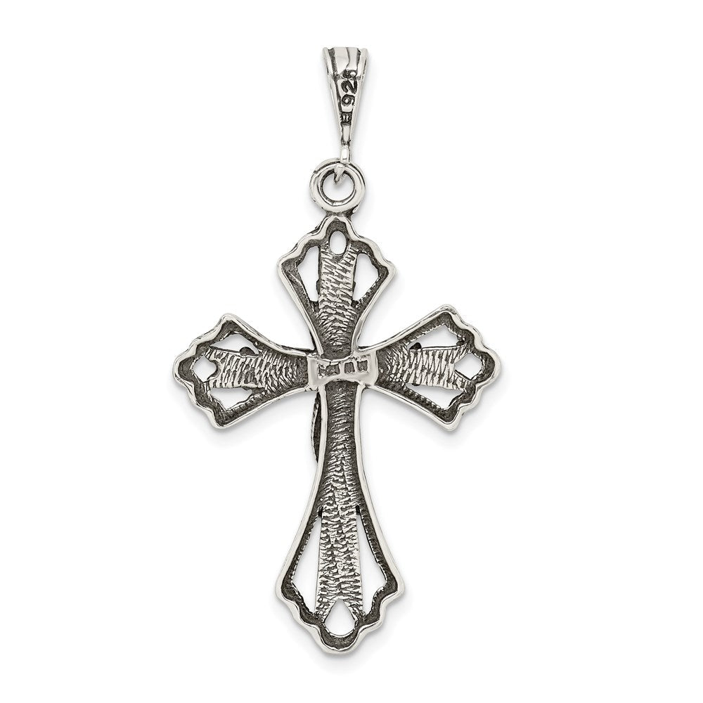 Sterlingsilber Antikisiert Kreuz Anhänger
